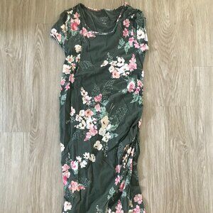 XS Isabel Maternity Floral Bodycon Dress